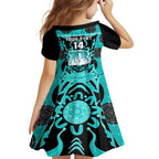 Custom Brisbane Heat Family Matching Short Sleeve Bodycon Dress and Hawaiian Shirt We Are The Champions Aboriginal Art