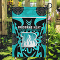 Custom Brisbane Heat Garden Flag We Are The Champions Aboriginal Art