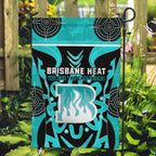 Custom Brisbane Heat Garden Flag We Are The Champions Aboriginal Art