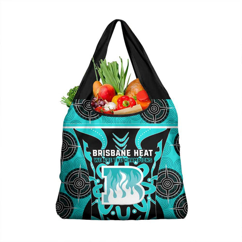 Brisbane Heat Grocery Bag We Are The Champions Aboriginal Art
