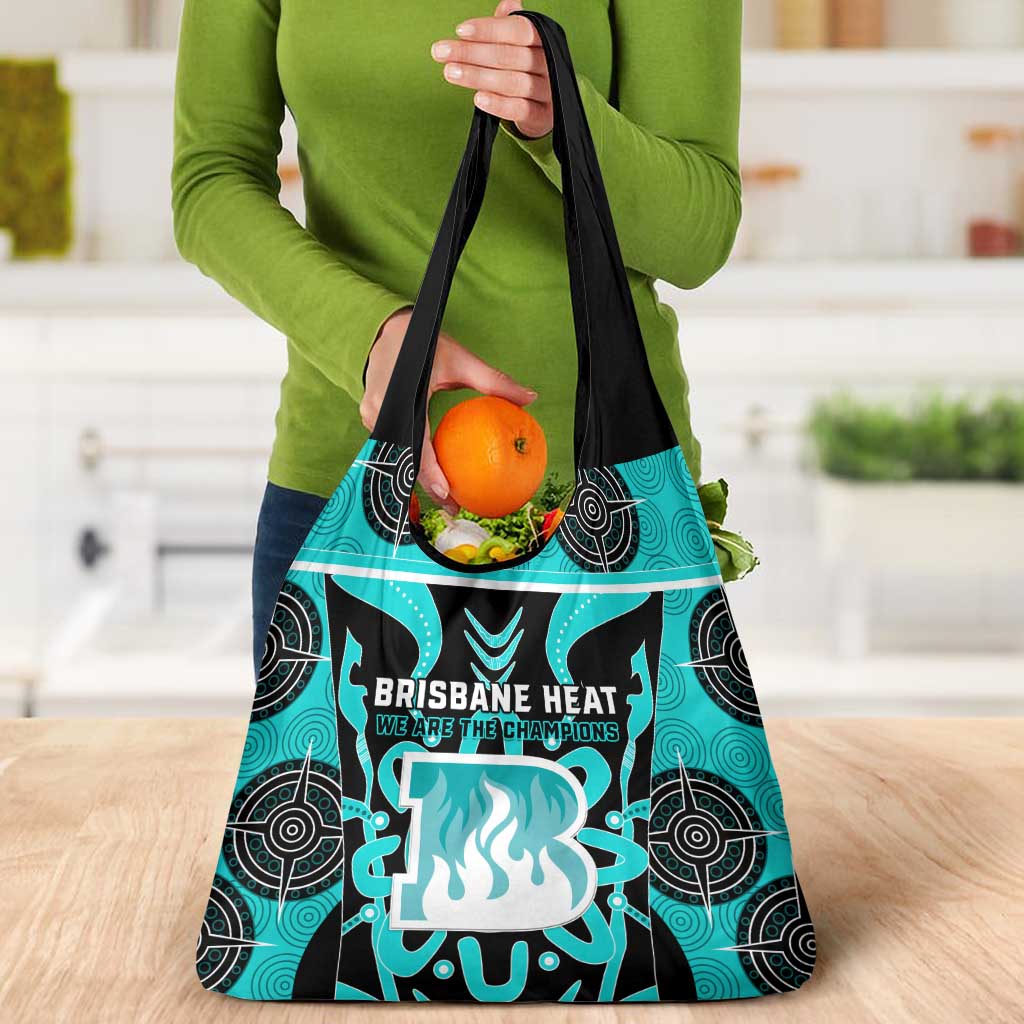 Brisbane Heat Grocery Bag We Are The Champions Aboriginal Art