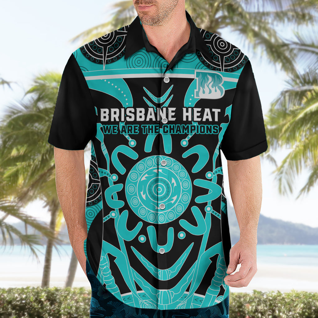 Custom Brisbane Heat Hawaiian Shirt We Are The Champions Aboriginal Art
