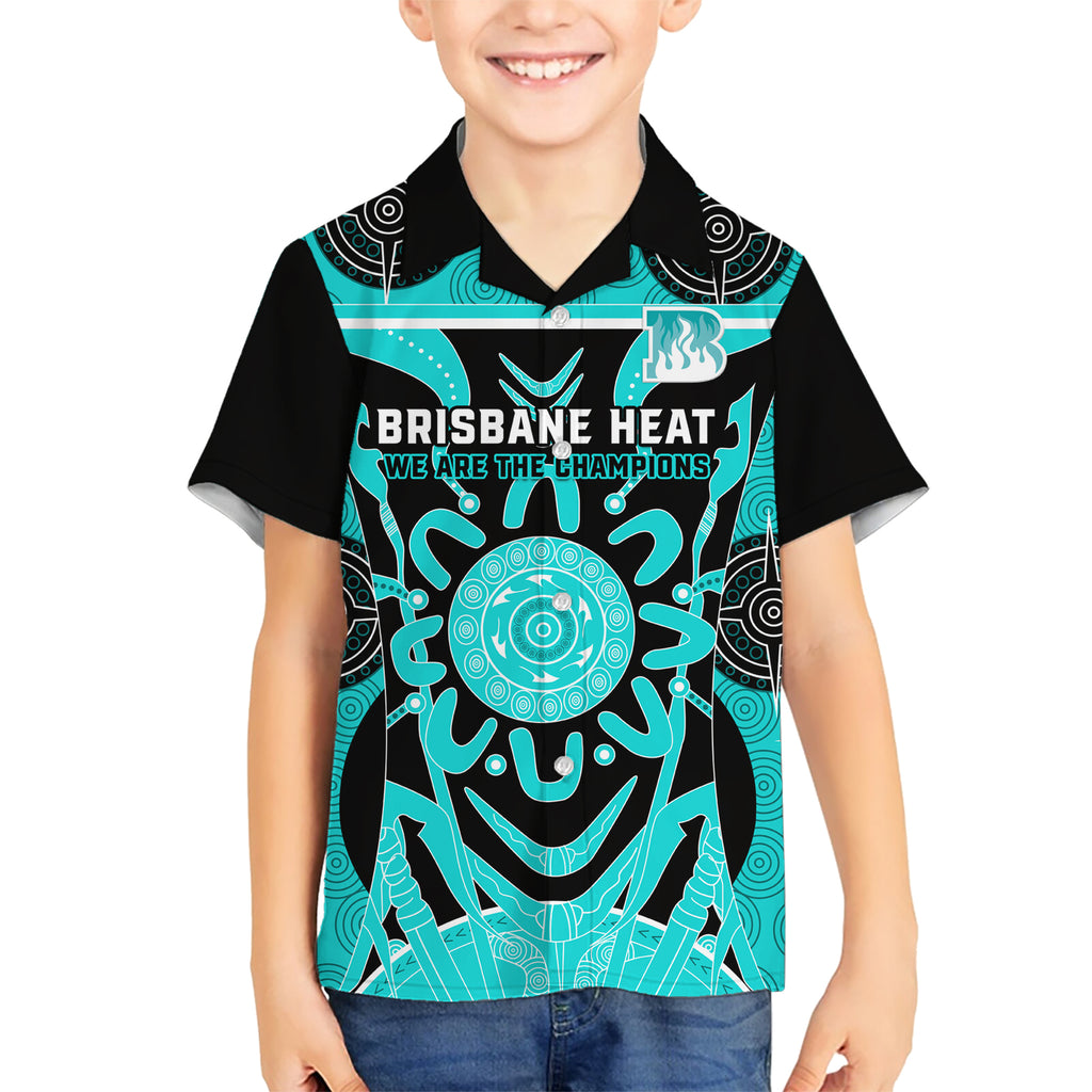 Custom Brisbane Heat Hawaiian Shirt We Are The Champions Aboriginal Art