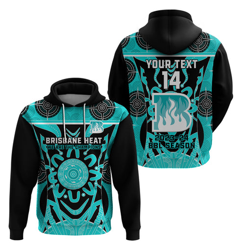Custom Brisbane Heat Hoodie We Are The Champions Aboriginal Art