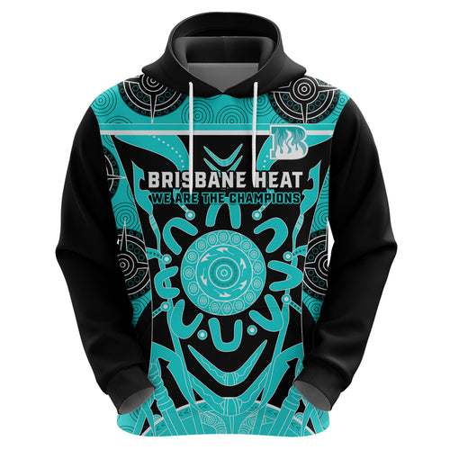 Custom Brisbane Heat Hoodie We Are The Champions Aboriginal Art