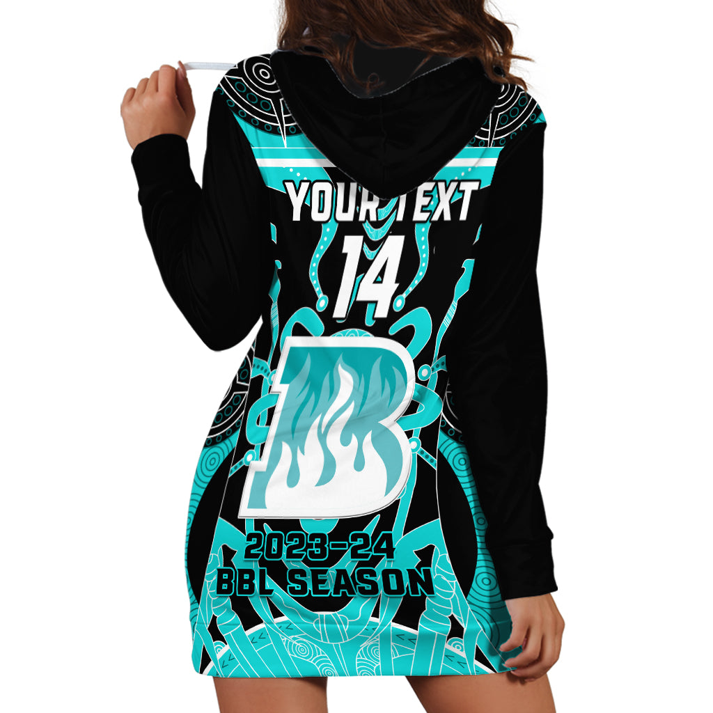 Custom Brisbane Heat Hoodie Dress We Are The Champions Aboriginal Art