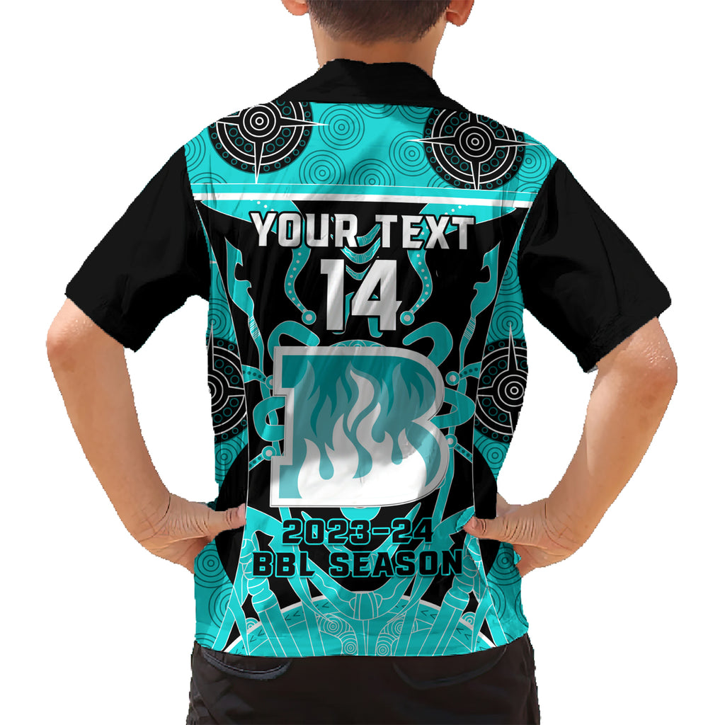 Custom Brisbane Heat Kid Hawaiian Shirt We Are The Champions Aboriginal Art
