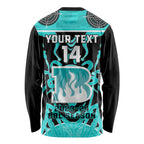 Custom Brisbane Heat Long Sleeve Shirt We Are The Champions Aboriginal Art