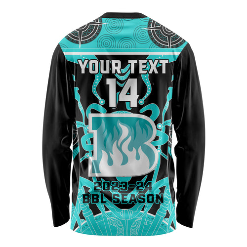 Custom Brisbane Heat Long Sleeve Shirt We Are The Champions Aboriginal Art