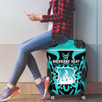 Custom Brisbane Heat Luggage Cover We Are The Champions Aboriginal Art