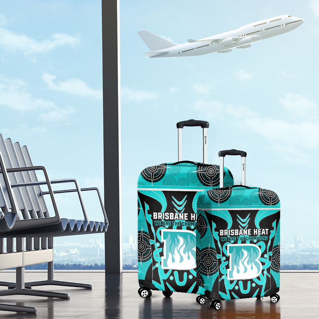 Custom Brisbane Heat Luggage Cover We Are The Champions Aboriginal Art