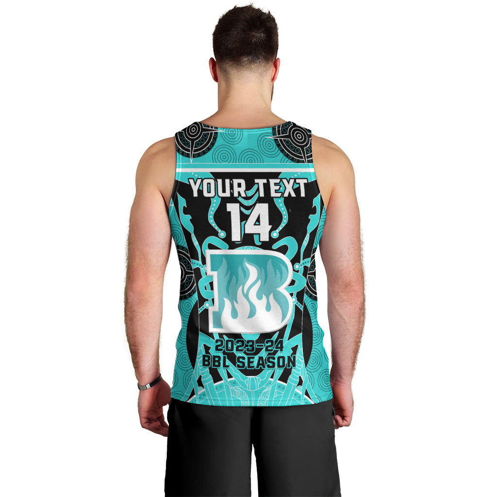 Custom Brisbane Heat Men Tank Top We Are The Champions Aboriginal Art