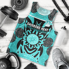Custom Brisbane Heat Men Tank Top We Are The Champions Aboriginal Art
