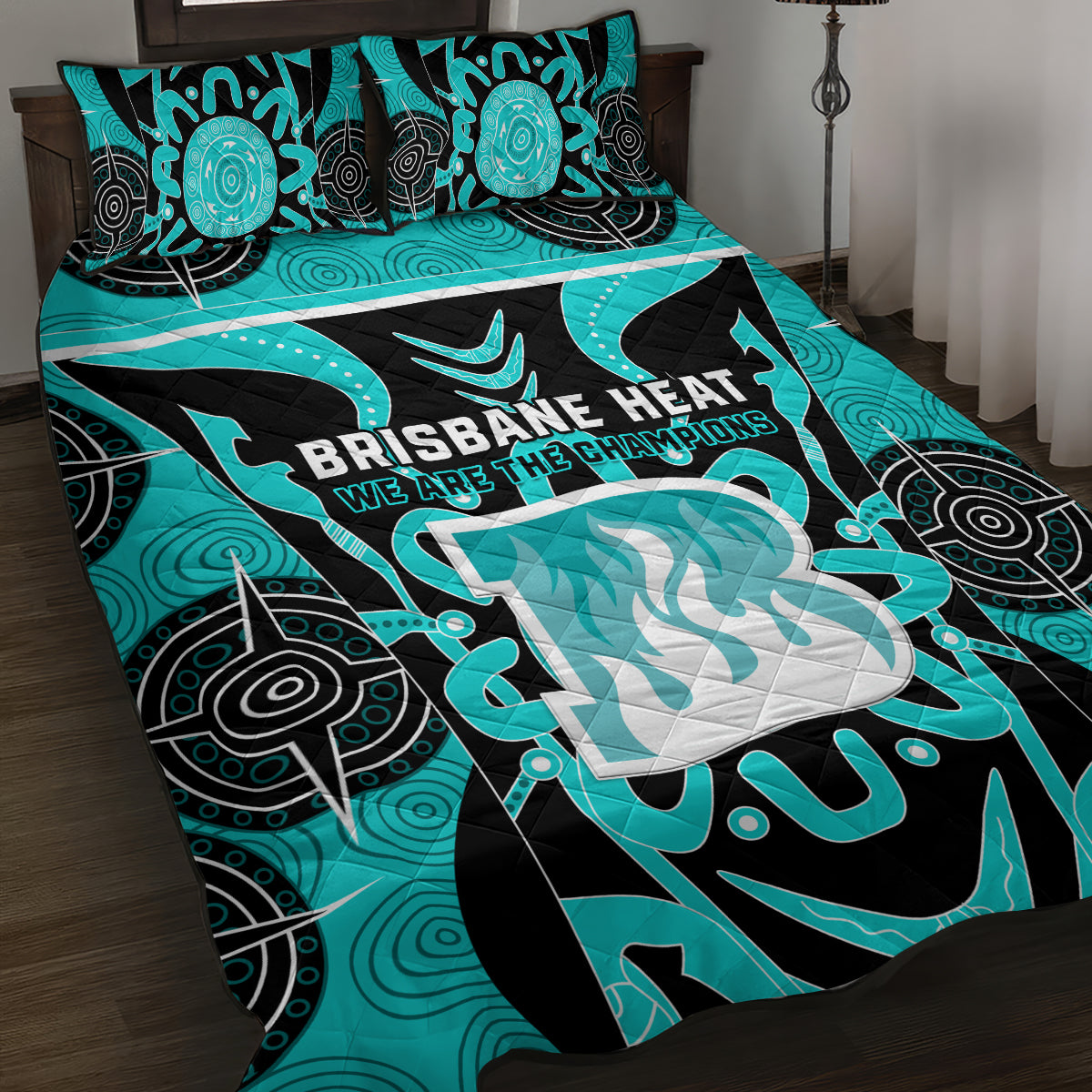Custom Brisbane Heat Quilt Bed Set We Are The Champions Aboriginal Art
