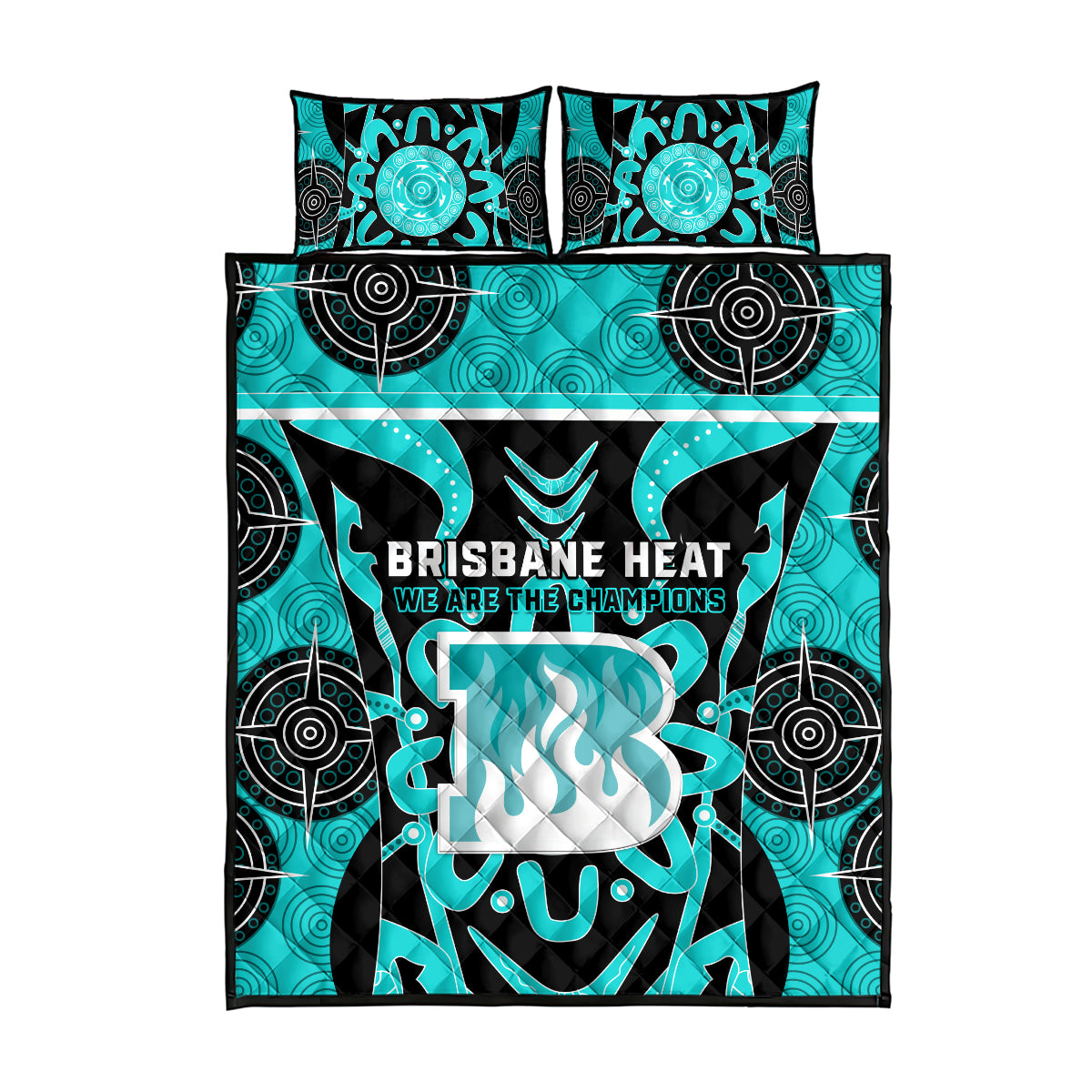 Custom Brisbane Heat Quilt Bed Set We Are The Champions Aboriginal Art