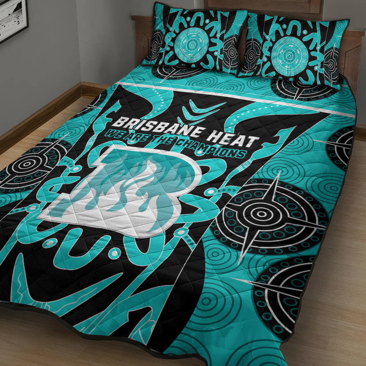 Custom Brisbane Heat Quilt Bed Set We Are The Champions Aboriginal Art