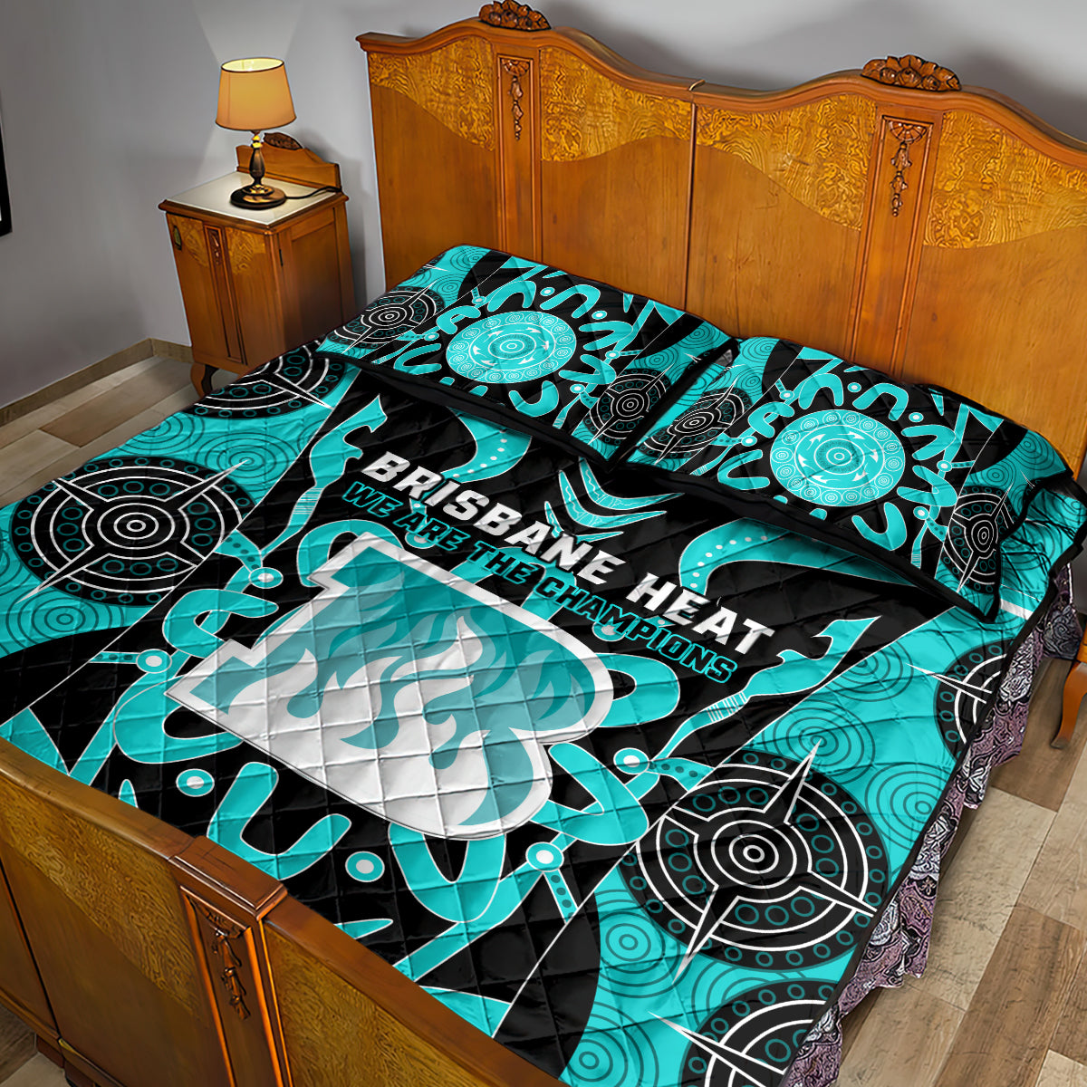 Custom Brisbane Heat Quilt Bed Set We Are The Champions Aboriginal Art