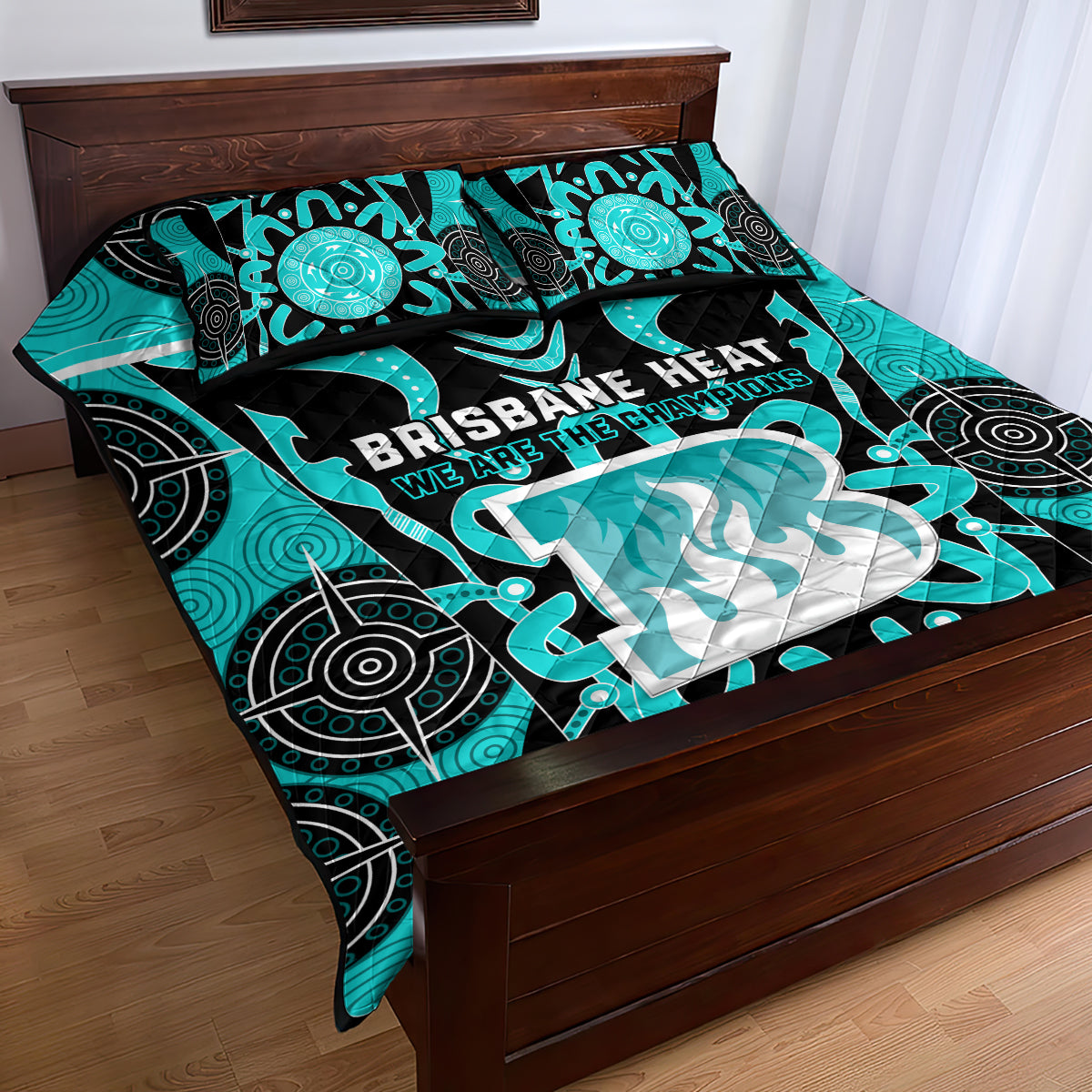 Custom Brisbane Heat Quilt Bed Set We Are The Champions Aboriginal Art