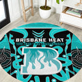 Custom Brisbane Heat Round Carpet We Are The Champions Aboriginal Art