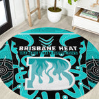 Custom Brisbane Heat Round Carpet We Are The Champions Aboriginal Art