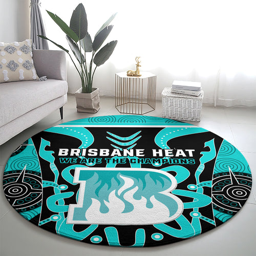 Custom Brisbane Heat Round Carpet We Are The Champions Aboriginal Art