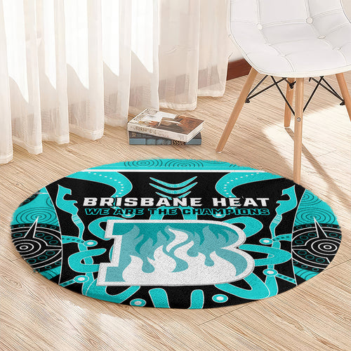 Custom Brisbane Heat Round Carpet We Are The Champions Aboriginal Art