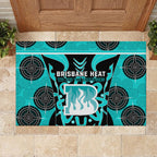Custom Brisbane Heat Rubber Doormat We Are The Champions Aboriginal Art