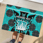 Custom Brisbane Heat Rubber Doormat We Are The Champions Aboriginal Art