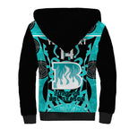 Custom Brisbane Heat Sherpa Hoodie We Are The Champions Aboriginal Art