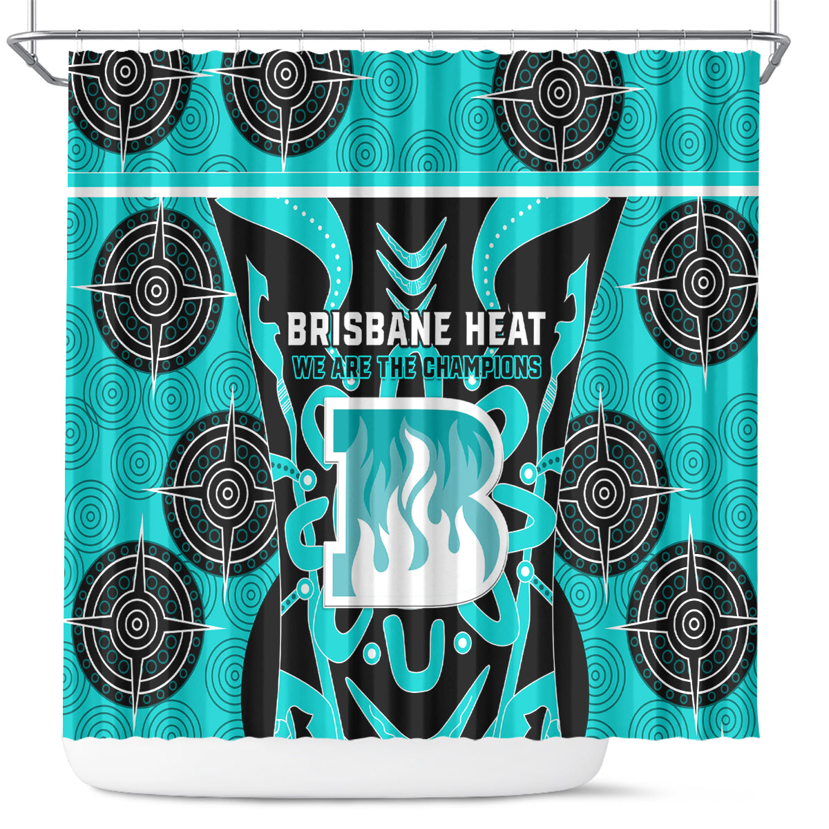 Custom Brisbane Heat Shower Curtain We Are The Champions Aboriginal Art