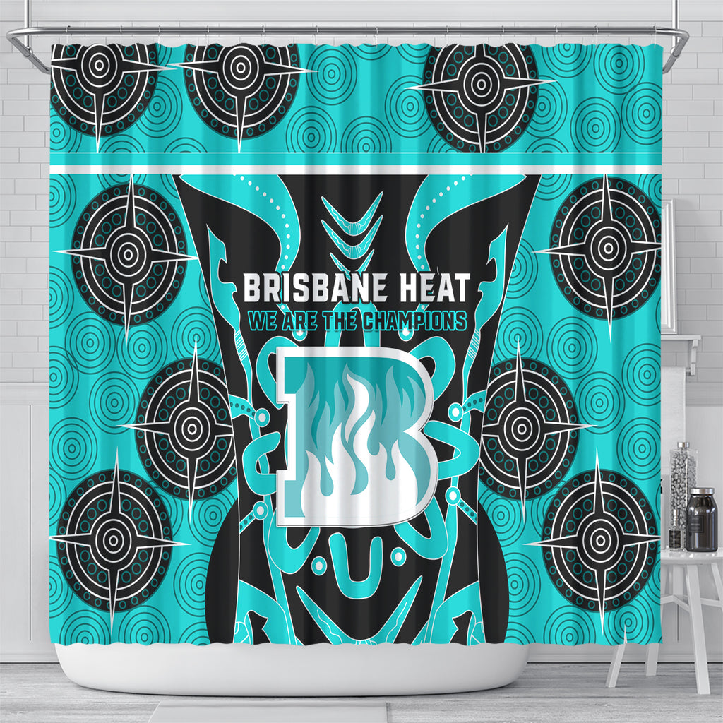Custom Brisbane Heat Shower Curtain We Are The Champions Aboriginal Art