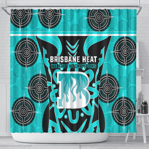 Custom Brisbane Heat Shower Curtain We Are The Champions Aboriginal Art