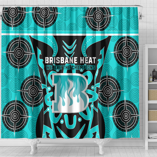 Custom Brisbane Heat Shower Curtain We Are The Champions Aboriginal Art