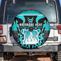 Custom Brisbane Heat Spare Tire Cover We Are The Champions Aboriginal Art