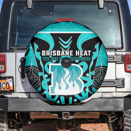 Custom Brisbane Heat Spare Tire Cover We Are The Champions Aboriginal Art