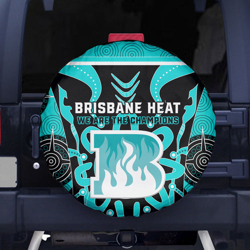 Custom Brisbane Heat Spare Tire Cover We Are The Champions Aboriginal Art