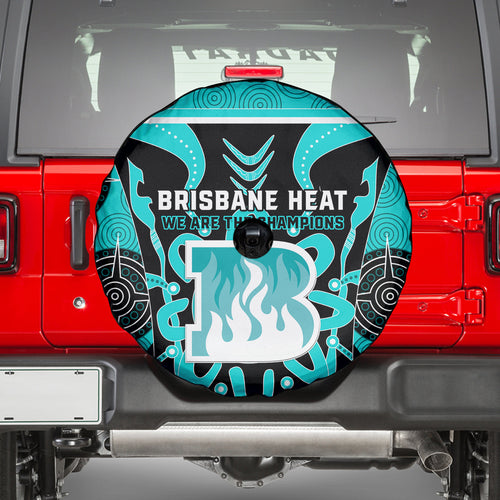 Custom Brisbane Heat Spare Tire Cover We Are The Champions Aboriginal Art