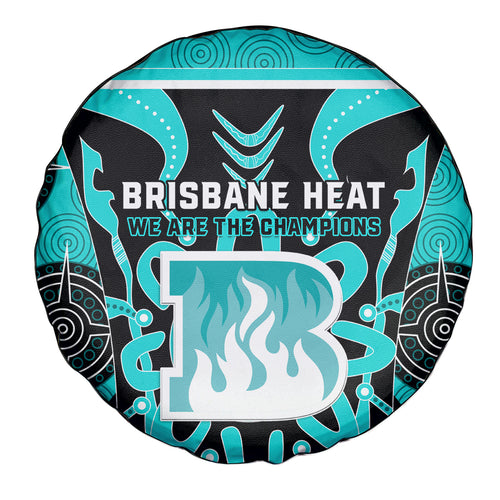 Custom Brisbane Heat Spare Tire Cover We Are The Champions Aboriginal Art
