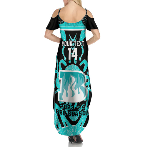 Custom Brisbane Heat Summer Maxi Dress We Are The Champions Aboriginal Art