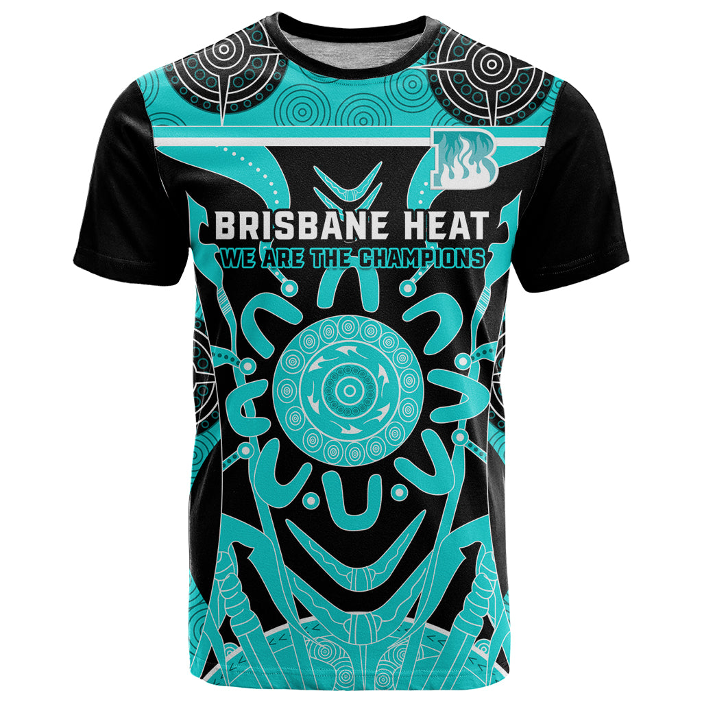 Custom Brisbane Heat T Shirt We Are The Champions Aboriginal Art