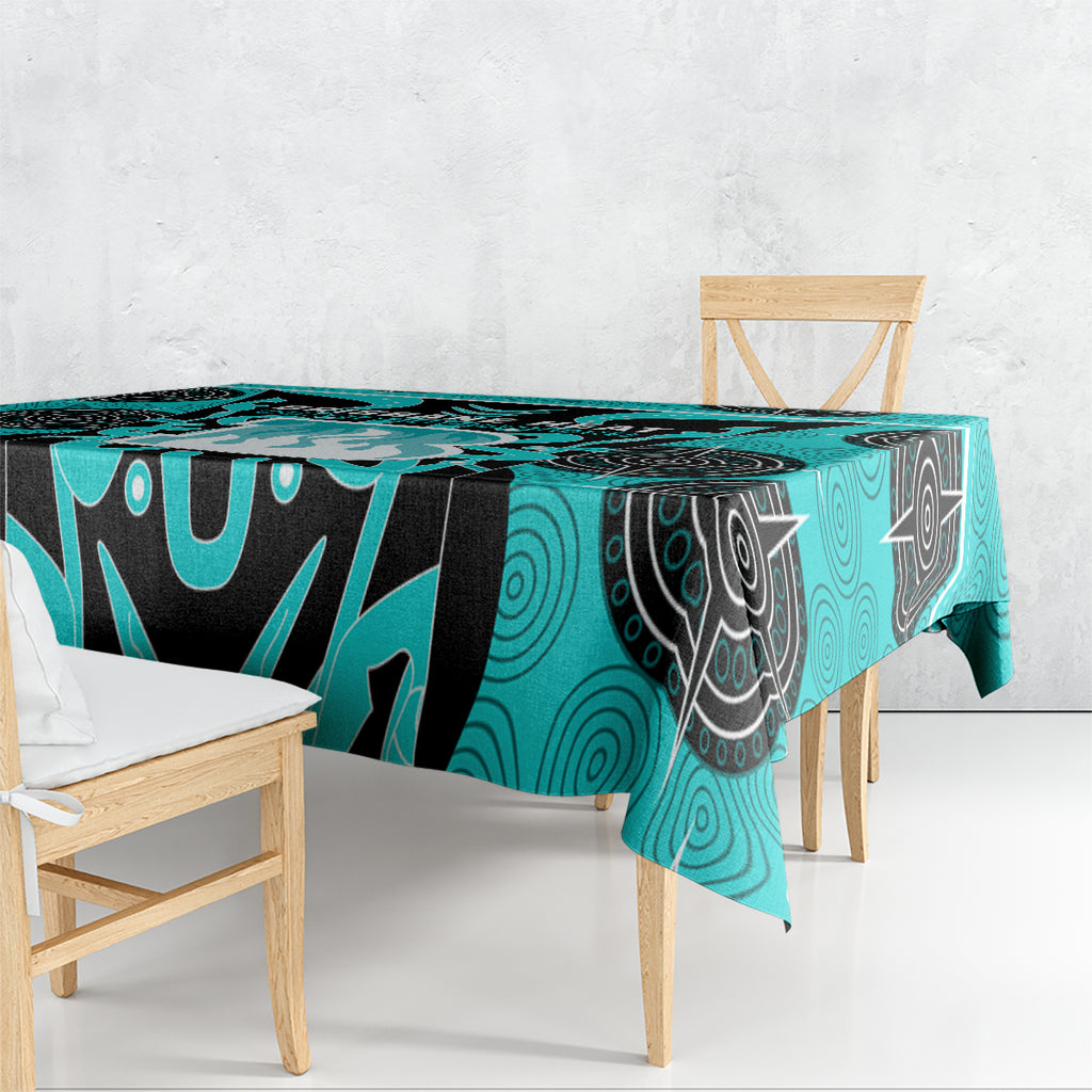Custom Brisbane Heat Tablecloth We Are The Champions Aboriginal Art