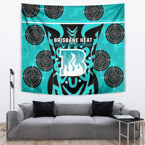Custom Brisbane Heat Tapestry We Are The Champions Aboriginal Art