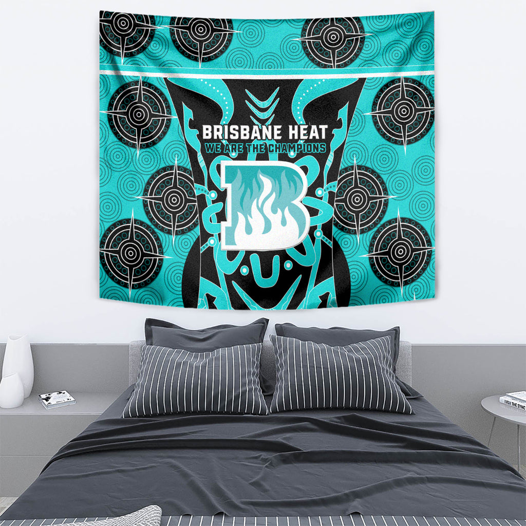 Custom Brisbane Heat Tapestry We Are The Champions Aboriginal Art