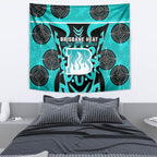 Custom Brisbane Heat Tapestry We Are The Champions Aboriginal Art