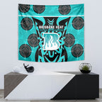 Custom Brisbane Heat Tapestry We Are The Champions Aboriginal Art