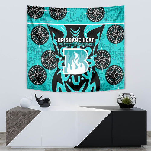 Custom Brisbane Heat Tapestry We Are The Champions Aboriginal Art