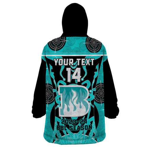 Custom Brisbane Heat Wearable Blanket Hoodie We Are The Champions Aboriginal Art