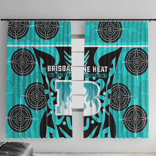Custom Brisbane Heat Window Curtain We Are The Champions Aboriginal Art