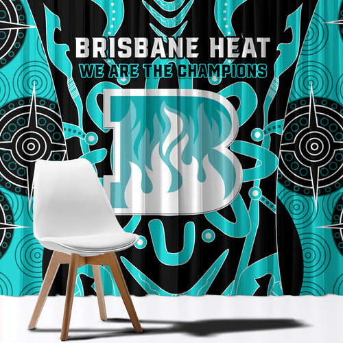 Custom Brisbane Heat Window Curtain We Are The Champions Aboriginal Art