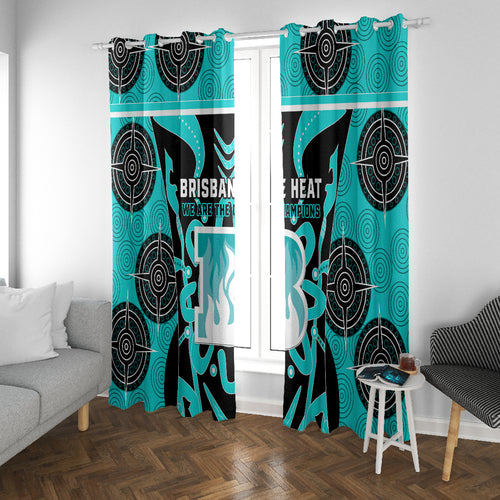Custom Brisbane Heat Window Curtain We Are The Champions Aboriginal Art
